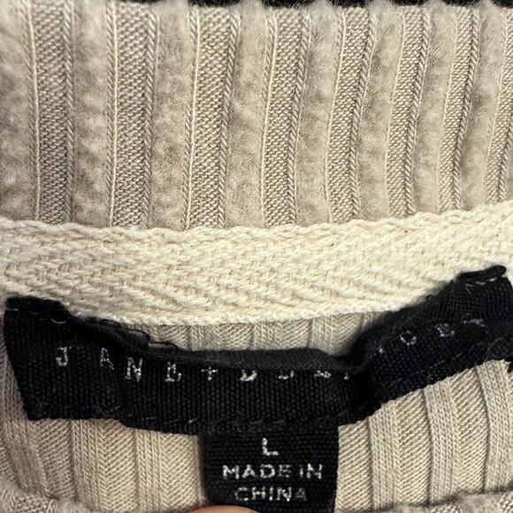 Jane And Delancey Blouse Large Slouchy Ribbed Oversized Minimalist Casual Cozy - Picture 7 of 8